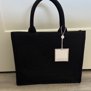 Shiraleah Elegant Black Tote Bag